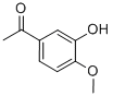 Chemical structure of 4-METHOXY-3-HYDROXYACETOPHENONE