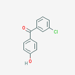 Structure of 3-Chloro-4'-hydroxybenzophenone