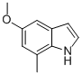 Structure of 5-METHOXY-7-METHYLINDOLE