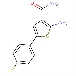 Structure of 3-Thiophenecarboxamide, 2-amino-5-(4-fluorophenyl)-
