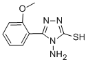 4-氨基-5-(2-甲氧基-苯基)-4H-[1,2,4]三唑-3-硫醇结构式