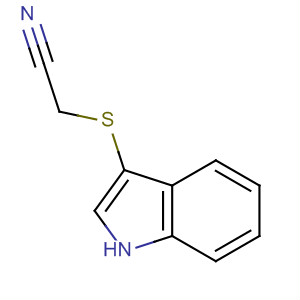 Structure of Acetonitrile, (1H-indol-3-ylthio)-