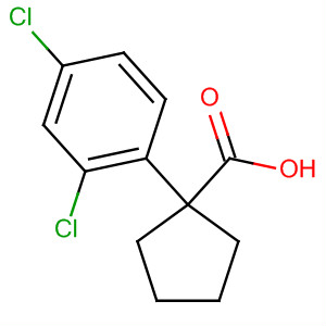Cyclopentanecarboxylic acid, 1-(2,4-dichlorophenyl)-结构式