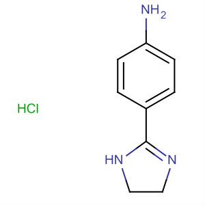 Benzenamine, 4-(4,5-dihydro-1H-imidazol-2-yl)-, monohydrochloride结构式