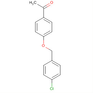 Structure of Ethanone, 1-[4-[(4-chlorophenyl)methoxy]phenyl]-