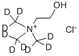 Structure of CHOLINE CHLORIDE (TRIMETHYL-D9)