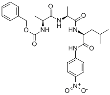 Structure of BENZYLOXYCARBONYL-L-ALANYL-L-ALANYL-L-LEUCINE P-NITROANILIDE