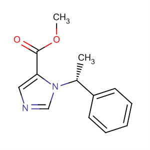 1H-Imidazole-5-carboxylic acid, 1-[(1R)-1-phenylethyl]-, methyl ester结构式