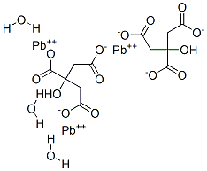 Structure of LEAD(II) CITRATE TRIHYDRATE