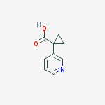 Structure of 1-(pyridin-3-yl)cyclopropanecarboxylic acid