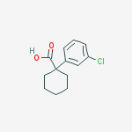 Structure of 1-(3-chlorophenyl)cyclohexane-1-carboxylic Acid