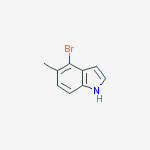 Structure of 1H-Indole, 4-broMo-5-Methyl-