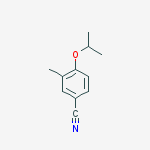 Structure of BENZONITRILE,3-METHYL-4-(1-METHYLETHOXY)-