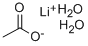 Structure of Lithium acetate dihydrate