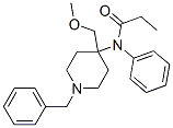 Structure of N-[1-benzyl-4-(methoxymethyl)piperidin-4-yl]-N-phenylpropionamide