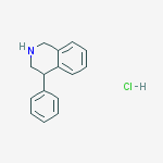 4-Phenyl-1,2,3,4-tetrahydroisoquinoline Hydrochloride结构式