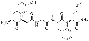 Structure of TYR-D-ALA-GLY-PHE-MET-NH2