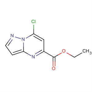 Structure of Pyrazolo[1,5-a]pyrimidine-5-carboxylic acid, 7-chloro-, ethyl ester