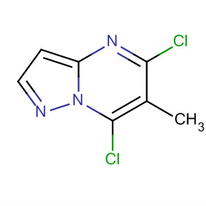 Pyrazolo[1,5-a]pyrimidine, 5,7-dichloro-6-methyl-结构式