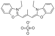 Structure of 3,3-DIETHYL-9-METHYLOXACARBOCYANINE PERCHLORATE
