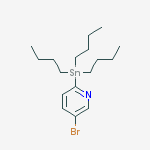 (5-bromopyridin-2-yl)-tributylstannane结构式
