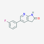 Structure of 5-(3-Fluorophenyl)-1H-pyrrolo[2,3-b]pyridin-2(3H)-one