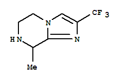 Structure of 2-(trifluoromethyl)-5,6,7,8-tetrahydro-8-methylimidazo[1,2-a]pyrazine