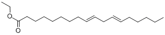 Structure of DELTA 9-TRANS 12-TRANS OCTADECADIENOIC ACID ETHYL ESTER