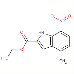 1H-Indole-2-carboxylic acid, 4-methyl-7-nitro-, ethyl ester结构式