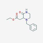 Structure of ethyl 2-(1-benzyl-3-oxopiperazin-2-yl)acetate