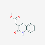Structure of methyl 2-(2-oxo-1,2,3,4-tetrahydroquinolin-3-yl)acetate