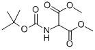 N-BOC-氨基丙二酸二甲酯结构式