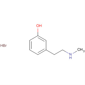Structure of Phenol, 3-[2-(methylamino)ethyl]-, hydrobromide