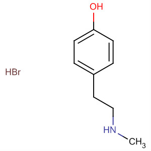 Structure of Phenol, 4-[2-(methylamino)ethyl]-, hydrobromide