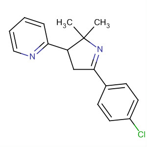 Pyridine, 2-[5-(4-chlorophenyl)-3,4-dihydro-2,2-dimethyl-2H-pyrrol-3-yl]-结构式