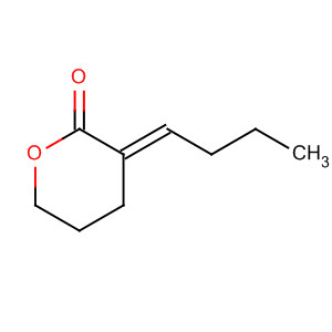 2H-Pyran-2-one, 3-butylidenetetrahydro-, (E)-结构式