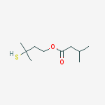 Structure of 3-MERCAPTO-3METHYLBUTYL ISOVALERATE