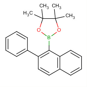 Structure of 1,3,2-Dioxaborolane, 4,4,5,5-tetramethyl-2-(2-phenyl-1-naphthalenyl)-