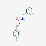 Structure of (2E)-3-(4-Fluorophenyl)-N-(phenylmethyl)-2-propenamide