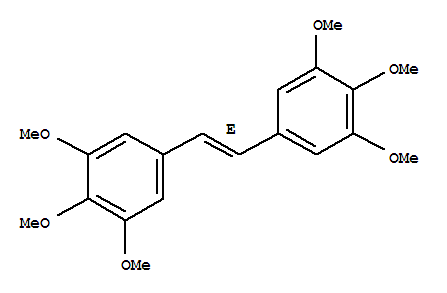 Structure of Benzene,1,1'-(1,2-ethenediyl)bis[3,4,5-trimethoxy-, (E)-