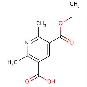 Structure of 3,5-Pyridinedicarboxylic acid, 2,6-dimethyl-, monoethyl ester