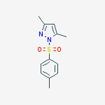 Structure of 3,5-dimethyl-1-(4-methylphenyl)sulfonyl-pyrazole