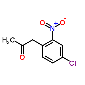 1-(4-chloro-2-nitrophenyl)propan-2-one结构式