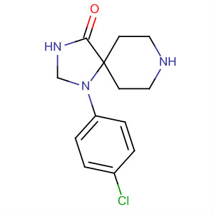 Structure of 1,3,8-Triazaspiro[4.5]decan-4-one, 1-(4-chlorophenyl)-