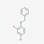 Structure of 1-Benzyloxy-4-bromo-2-iodo-benzene