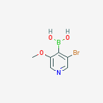 Structure of (3-BROMO-5-METHOXY-4-PYRIDINYL)BORONIC ACID