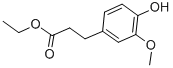 Structure of BETA-(4-HYDROXY-3-METHOXYPHENYL)-PROPIONIC ACID ETHYL ESTER