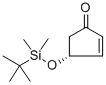Structure of (4R)-(+)-T-BUTYLDIMETHYLSILOXY-2-CYCLOPENTEN-1-ONE