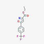 Structure of 5-(4-TRIFLUOROMETHYLPHENYL)-ISOXAZOLE-3-CARBOXYLIC ACID ETHYL ESTER