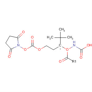 Structure of Carbamic acid, [3-[[[(2,5-dioxo-1-pyrrolidinyl)oxy]carbonyl]oxy]propyl]-,1,1-dimethylethyl ester